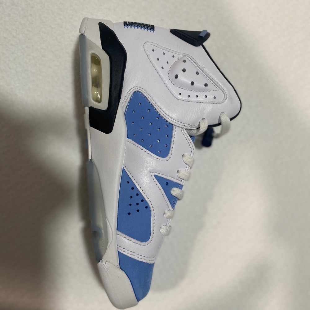 Women Blue and White Air Jordan Sneakers